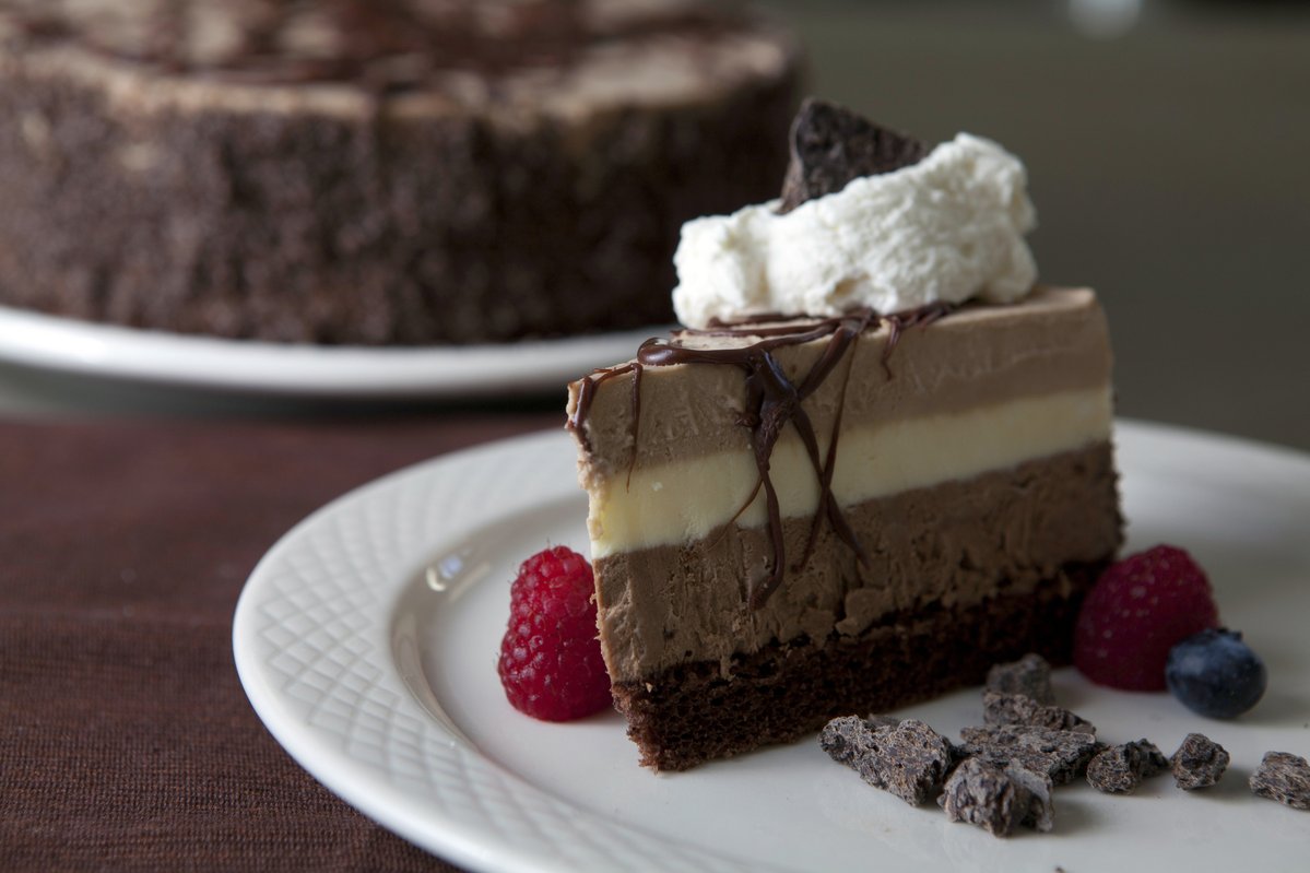 Crème bavaroise chocolat praliné