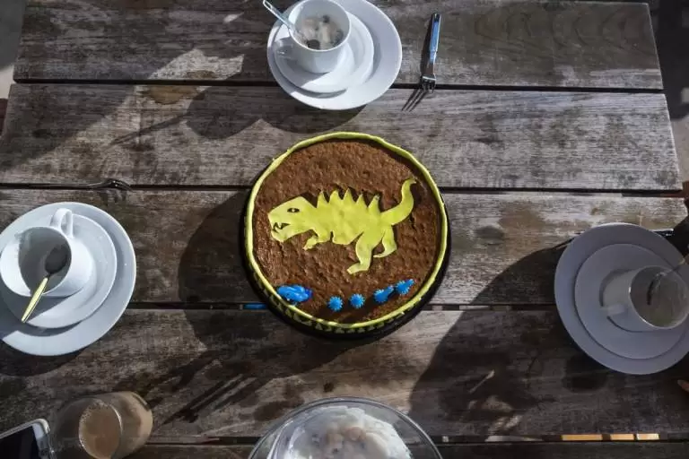 Gâteau Dinosaure – Le gâteau d&rsquo;anniversaire version Crétacé et Jurassique :)