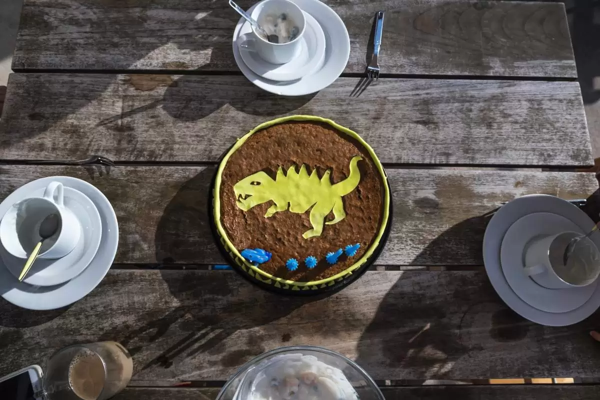 Gâteau Dinosaure – Le gâteau d&rsquo;anniversaire version Crétacé et Jurassique :)