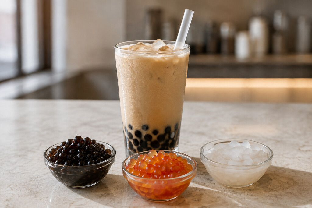 image Perles de tapioca, popping boba, nata de coco : la science des textures du bubble tea