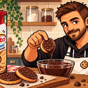 Sablés nappés chocolat façon Pépito