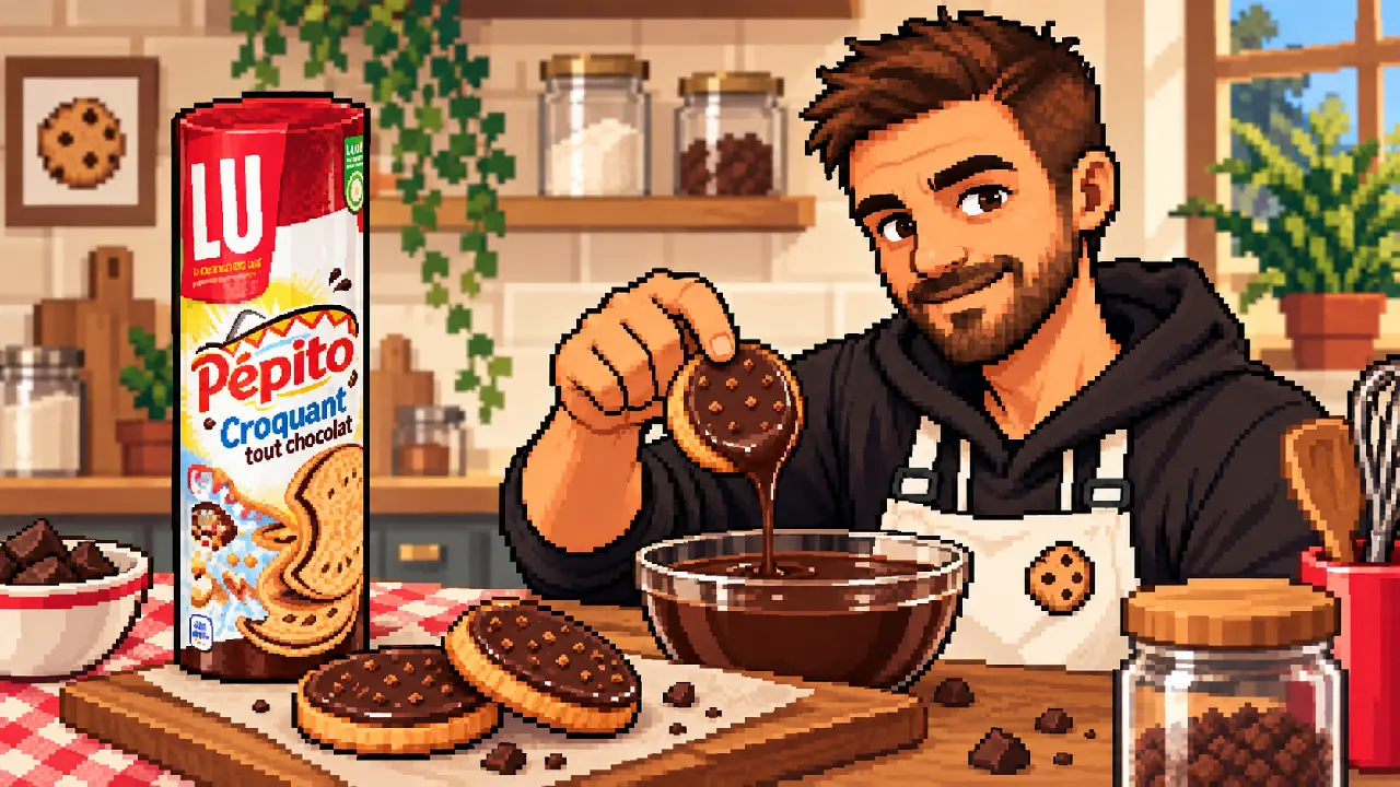 Sablés nappés chocolat façon Pépito