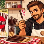 Mikados chocolat au lait maison