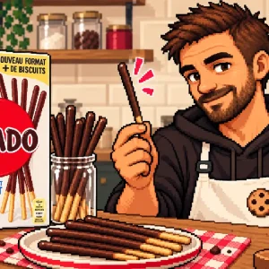Mikados chocolat au lait maison