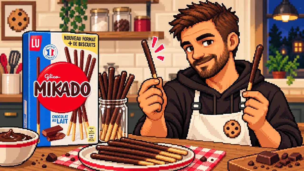 Mikados chocolat au lait maison