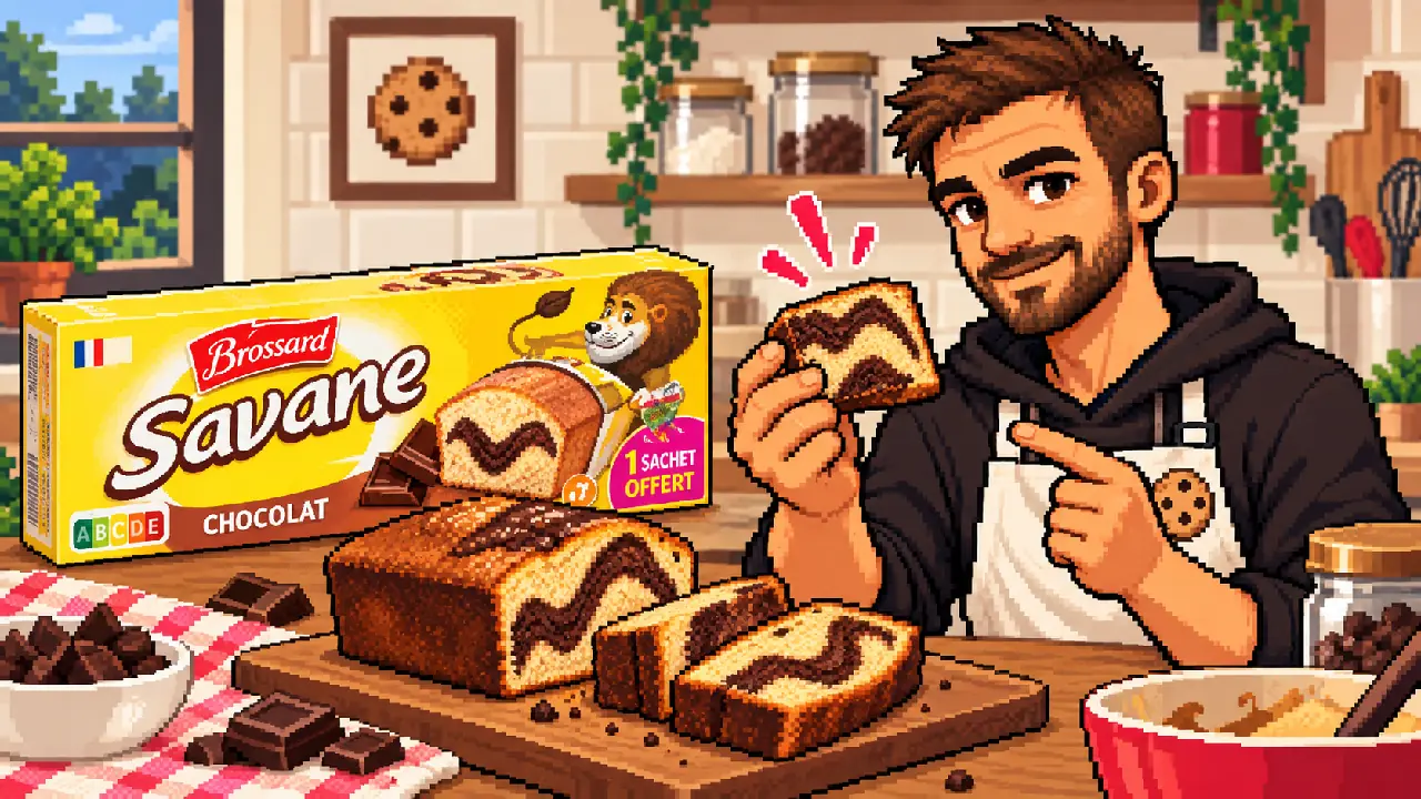 Marbré chocolat-vanille façon Savane